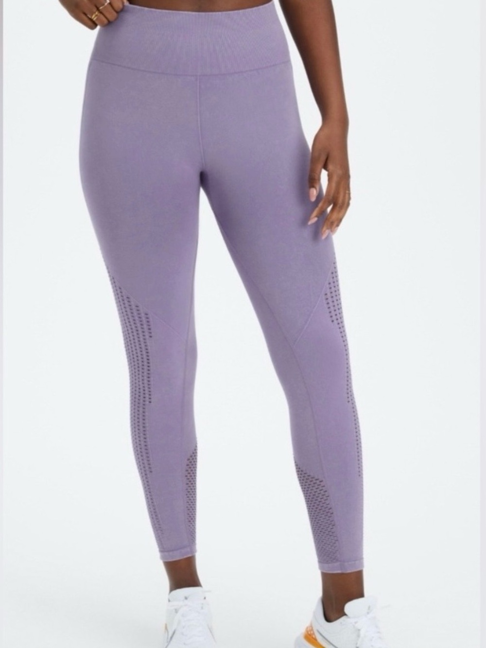 Fabletics Sync Seamless High-Waisted Leggings | Lavender Purple | XL